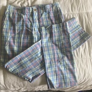 Vineyard Vines Plaid Multicolor Flat Front Pants 30x32